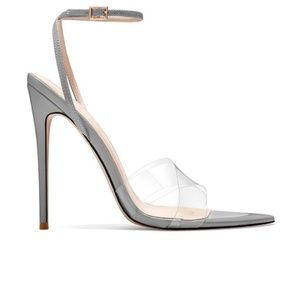 Femme Gia Heel - Silver Leather/PVC 5M